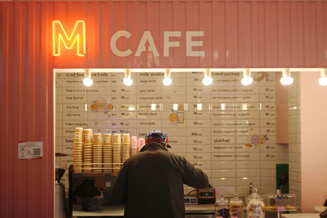 Brand activation coffee bar setup