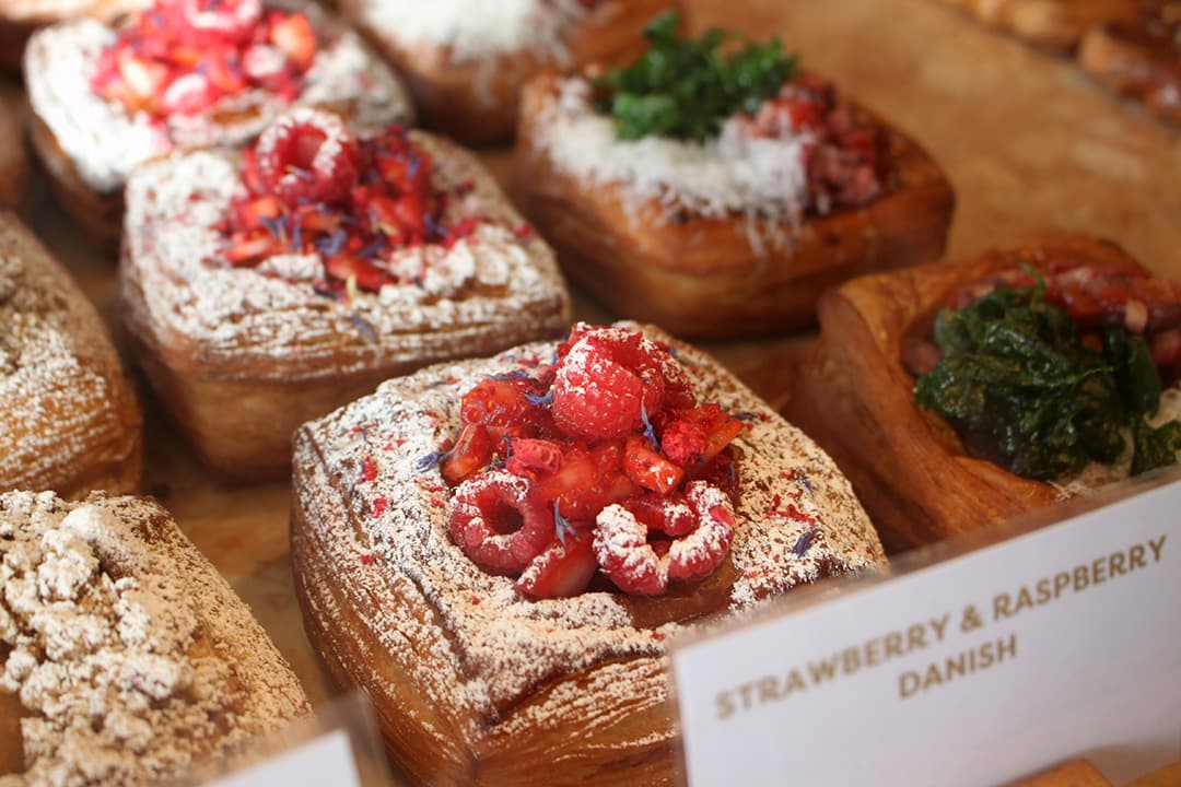Artisan pastries served at an event