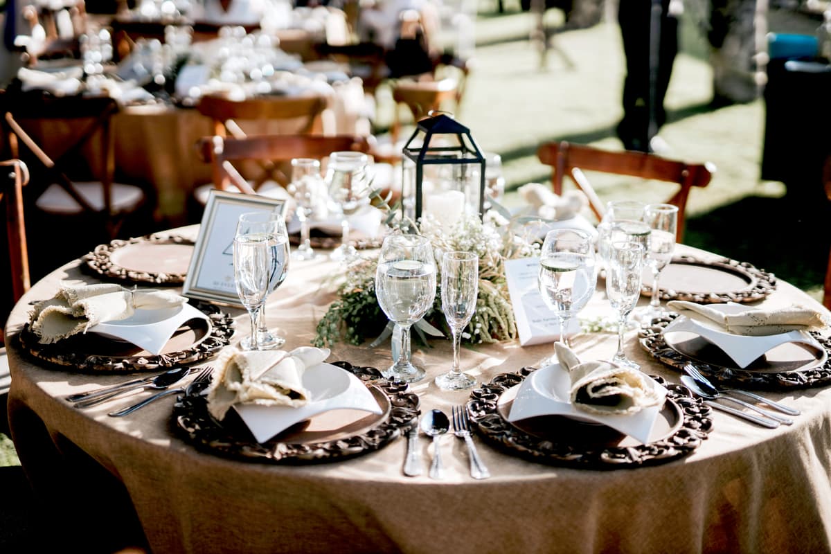 Elegant coffee bar setup at a social event or wedding